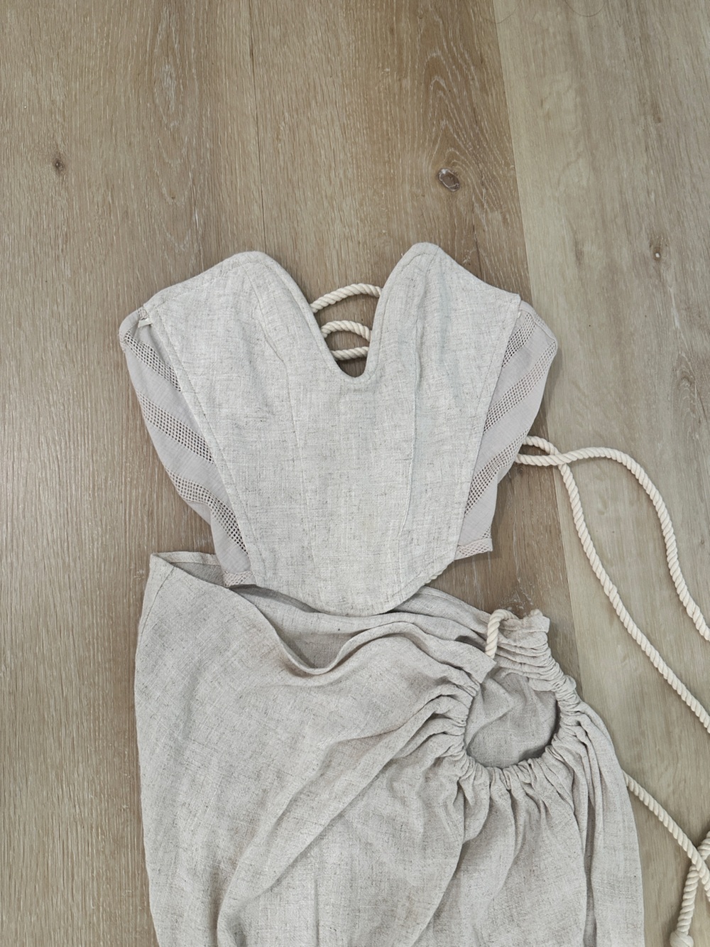 Jluxlabel Natural Destination Linen Skirt Set - NWOT -      Perfect for Summer - Picture 6 of 6